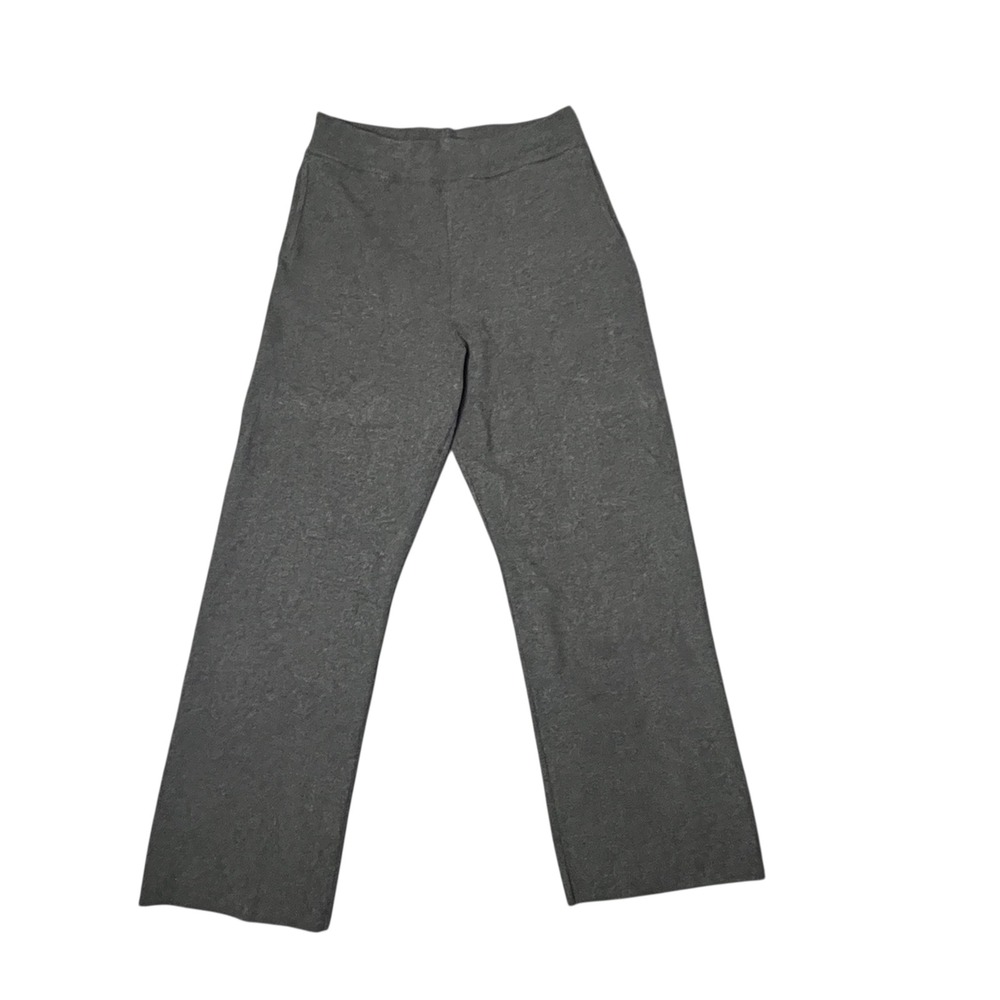 Uniqlo Relax Ankle Pants Women‎ XL Gray Pull On Knit Lounge Casual Athleisure